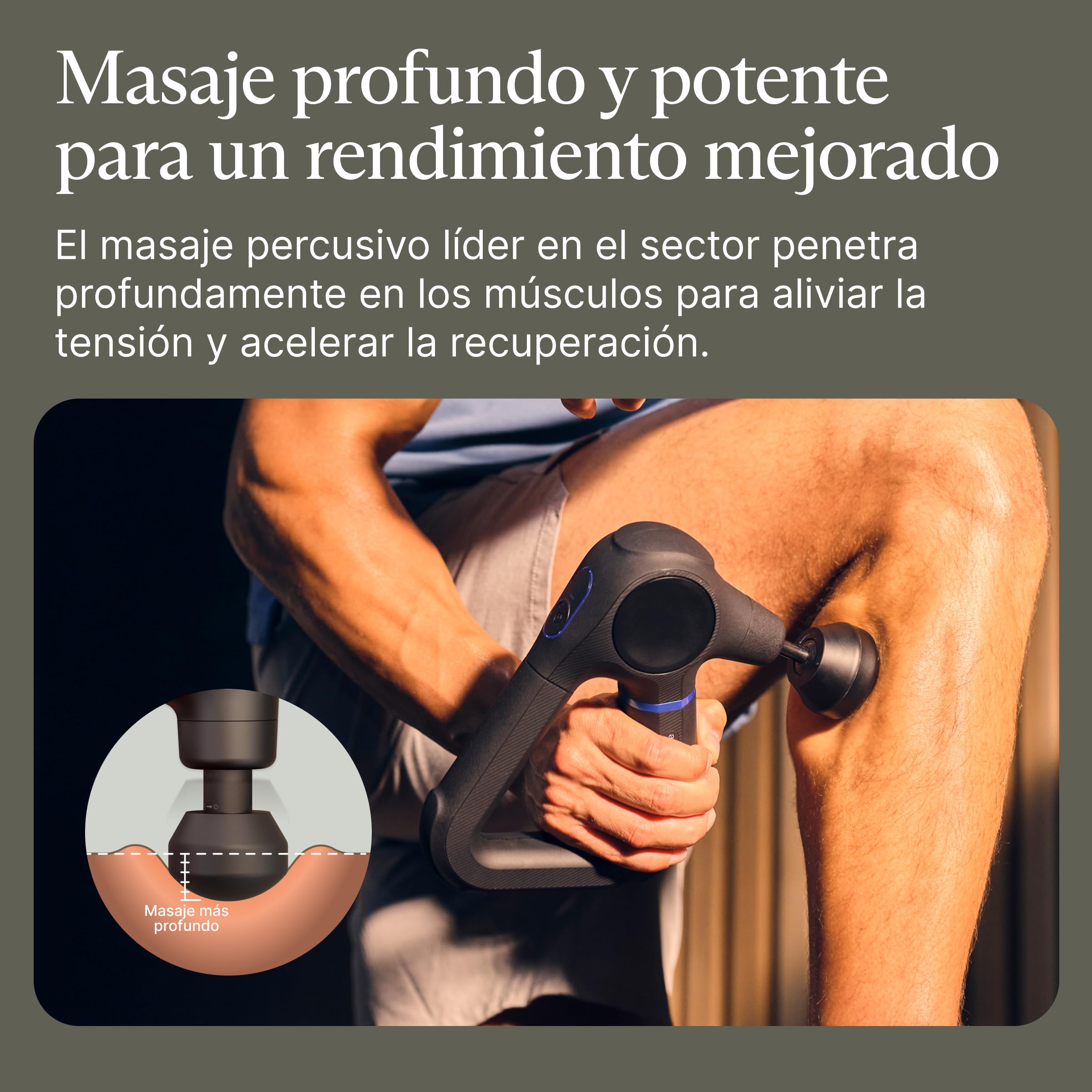 Theragun Prime (6ª generación) de Therabody - Pistola de masaje profunda y potente en un diseño resistente y duradero para una recuperación fiable