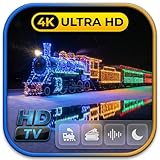 Holiday Train: Winter Express - Ambient Music & Neon Lights for Fire TV & Tablets