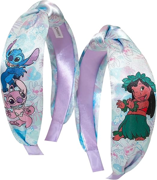 LUV HER Licensed Lilo & Stitch One Thick Knotted Headband For Girls - One Size Fits All - Hair Accessories For Her, Ages 3+