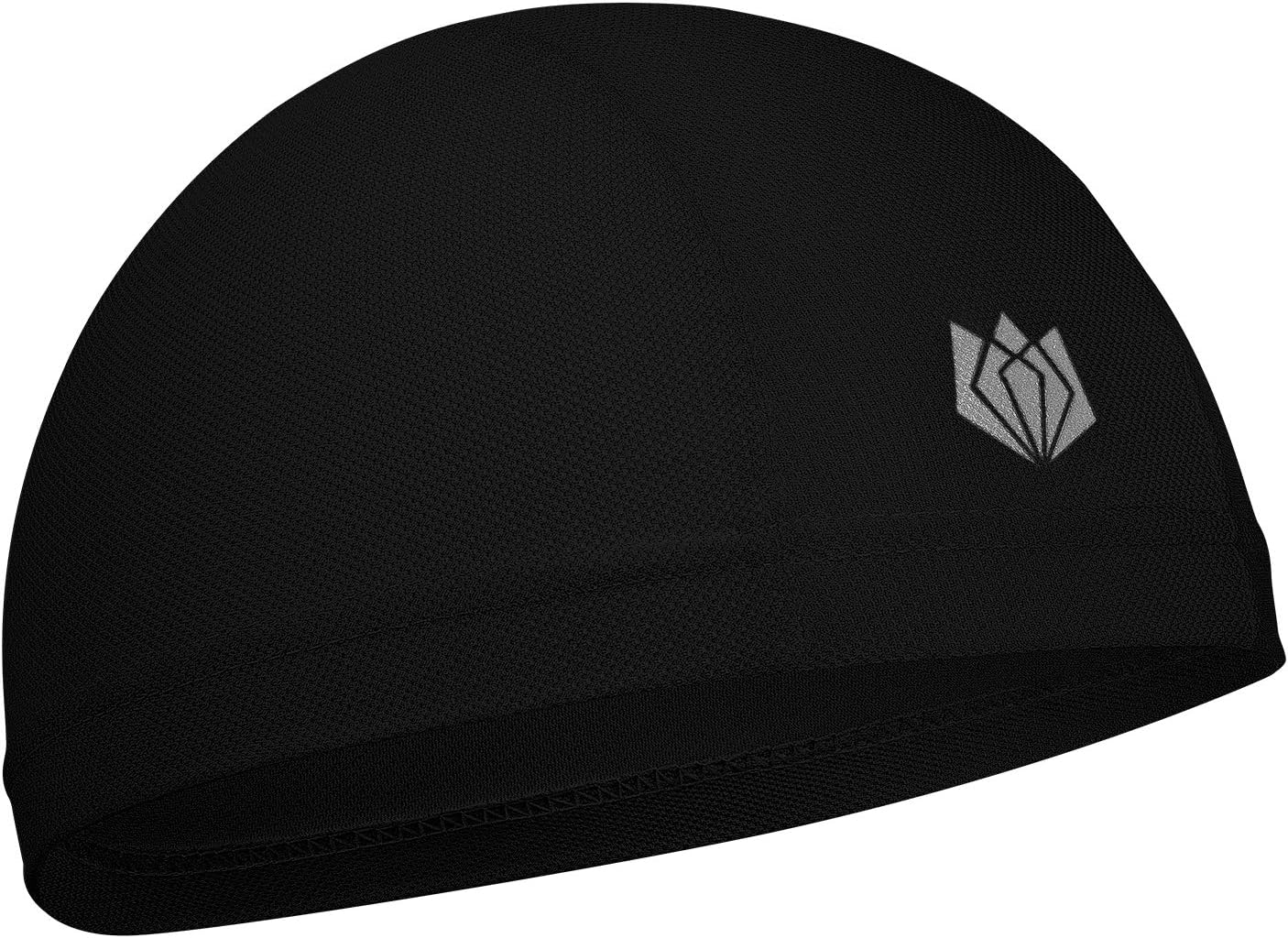 FitsT4 Active Sweat Wicking Bike Helmet Liner Cycling Skull Cap with UPF 50+ Sun Protection & Mesh Cooling for Women & Men