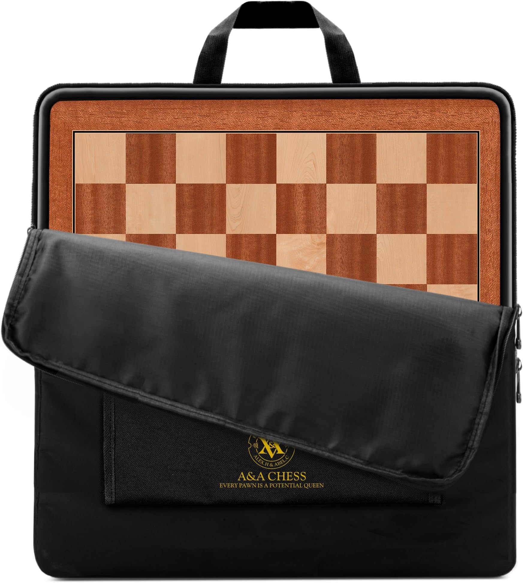 18" Professional Tournament Chess Board 1.9" Square / Combination 3.75" King Height Chess Piece