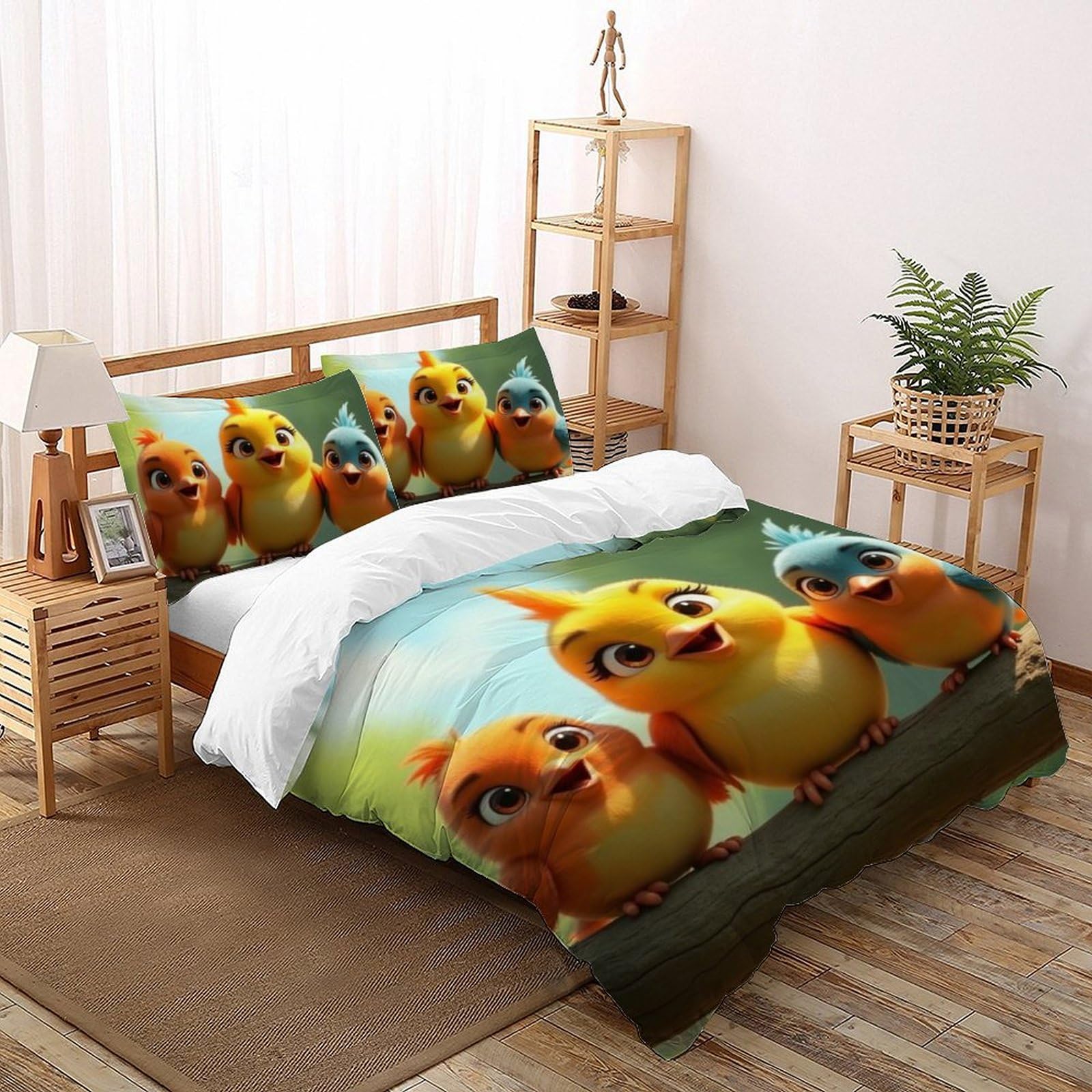 Housse de couette Animaux Land 200x200 pour une chambre de garçon aventureuse