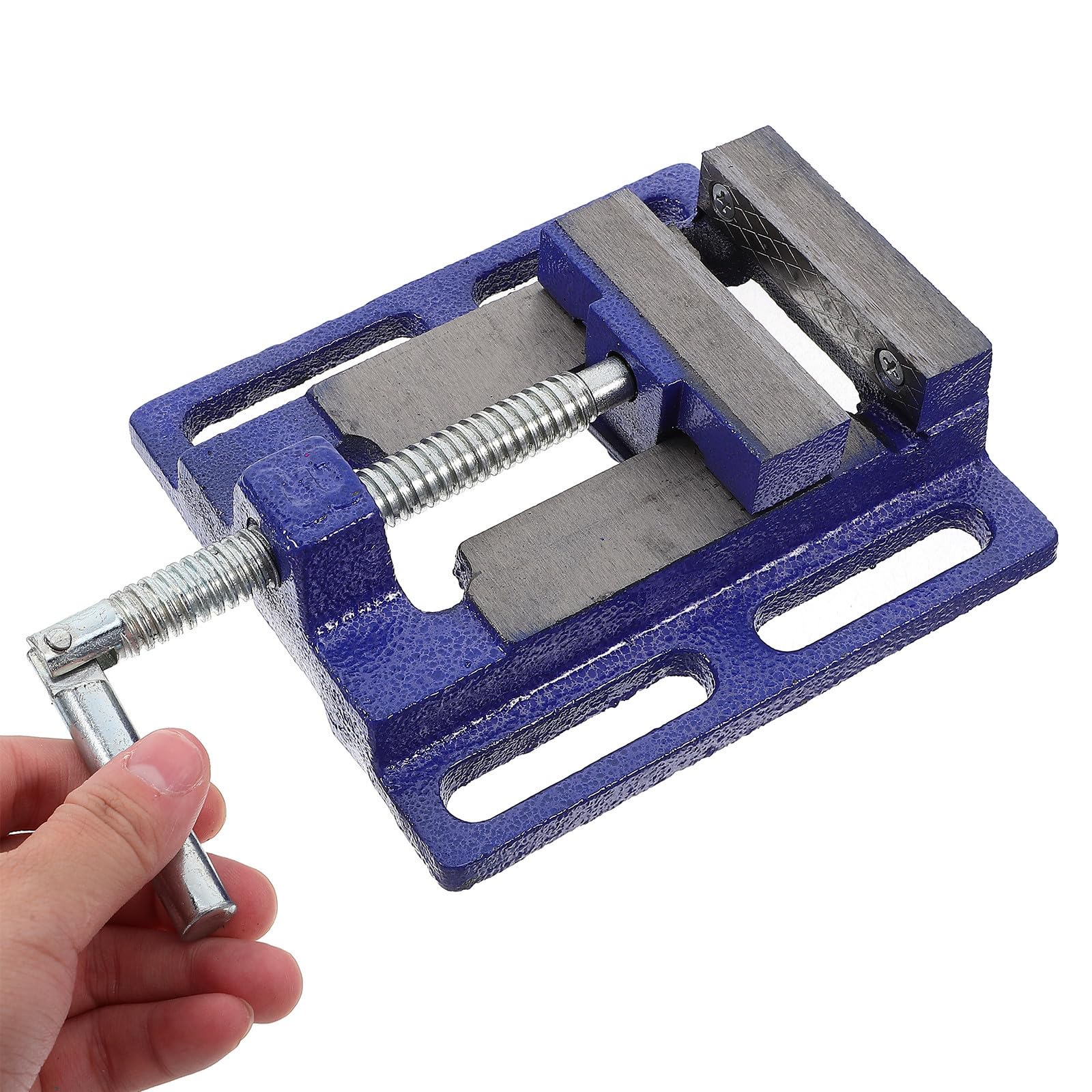 PACKOVE Abrazadera de Banco para Taladro de Columna Construcción Resistente de Acero, Ancho de 77mm, Adecuado para Mesas de Trabajo y Talleres de Carpintería