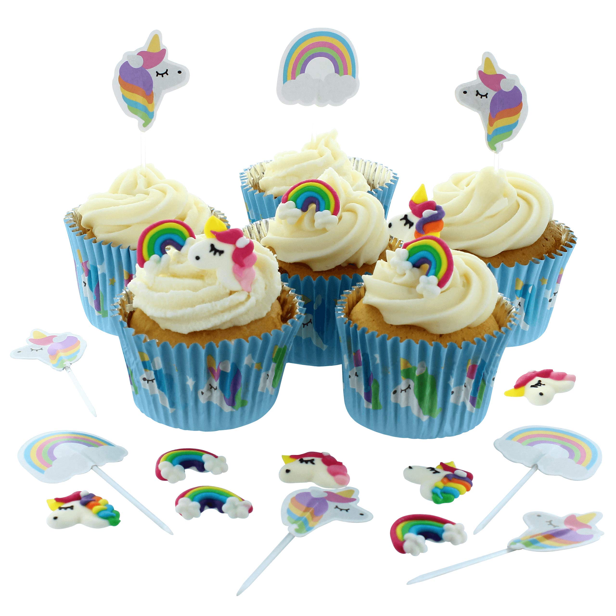 Culpitt Unicorn Cupcake Decorations, 0.16 G