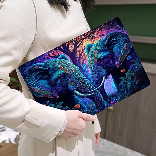 Miniatura 5 de MEEgoodo Funda para MacBook Air de 13 pulgadas 2021-2018 con Touch ID, carcasa rígida de plástico y cubierta de teclado, dispositivos compatibles