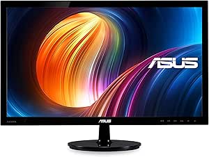 Asus VS228H-P 21.5" Full HD 1920x1080 HDMI DVI VGA LCD Monitor with Back-lit LED, Black