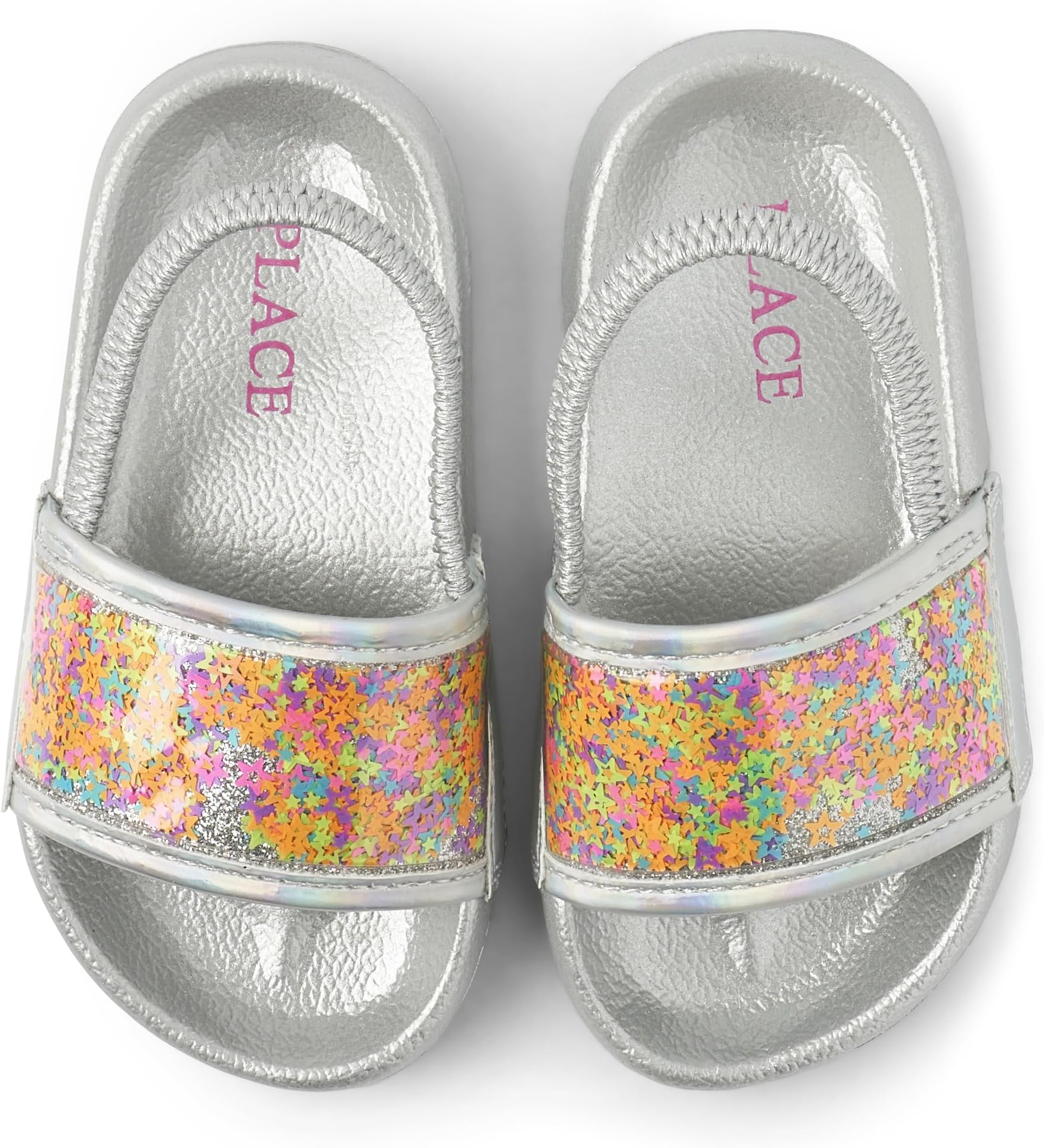 The Children's Place Girl's and Toddler Slides with Backstrap Sandal