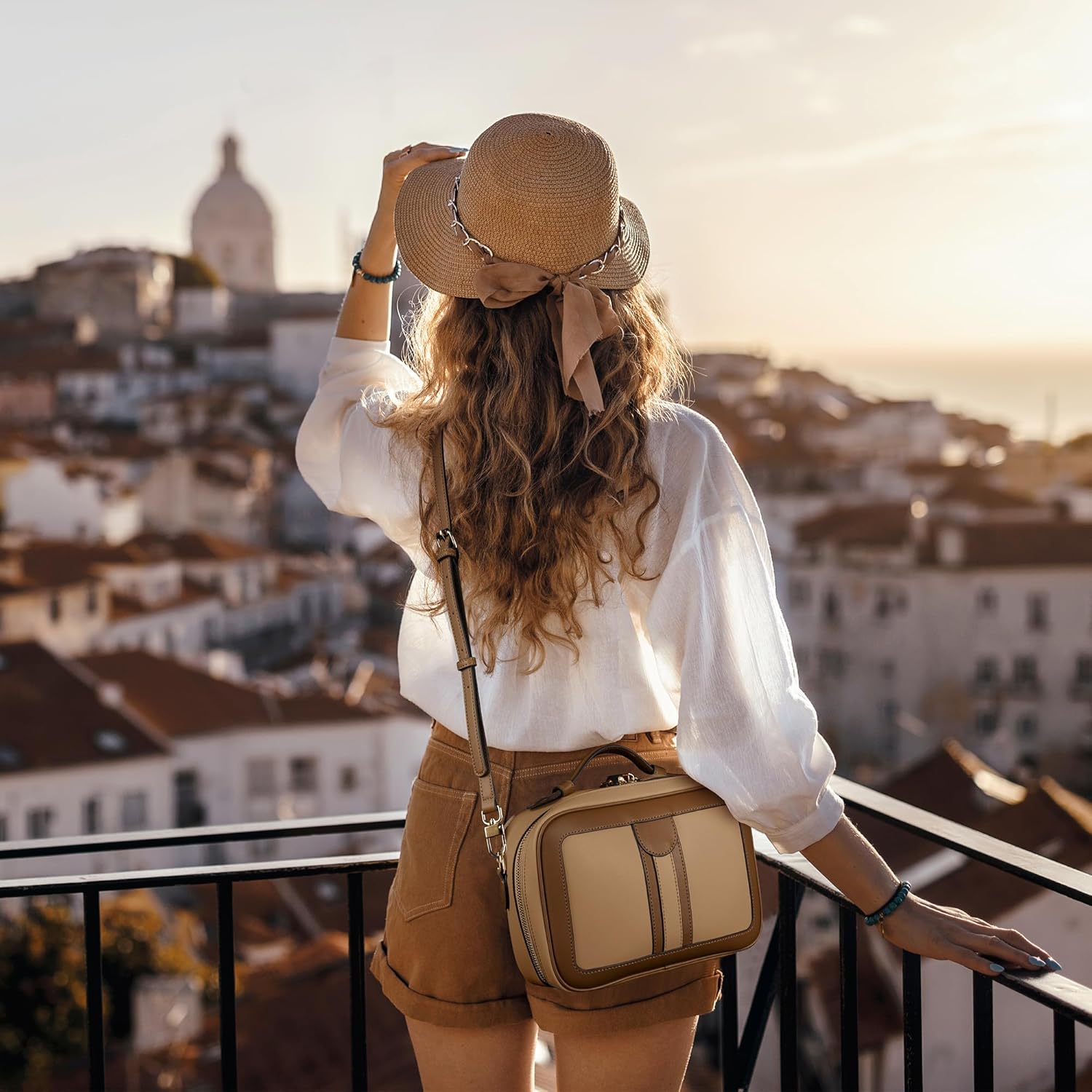 Anti Theft Crossbody Bag for Women Trendy, Rfid Blocking Crossbody Purse Travel Bag Top Handle Small Shoulder Handbag - Image 2