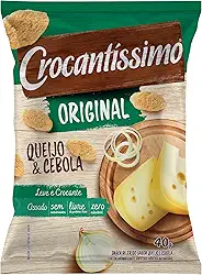 Snack De Trigo Assado Crocantissimo Queijo E Cebola 40G