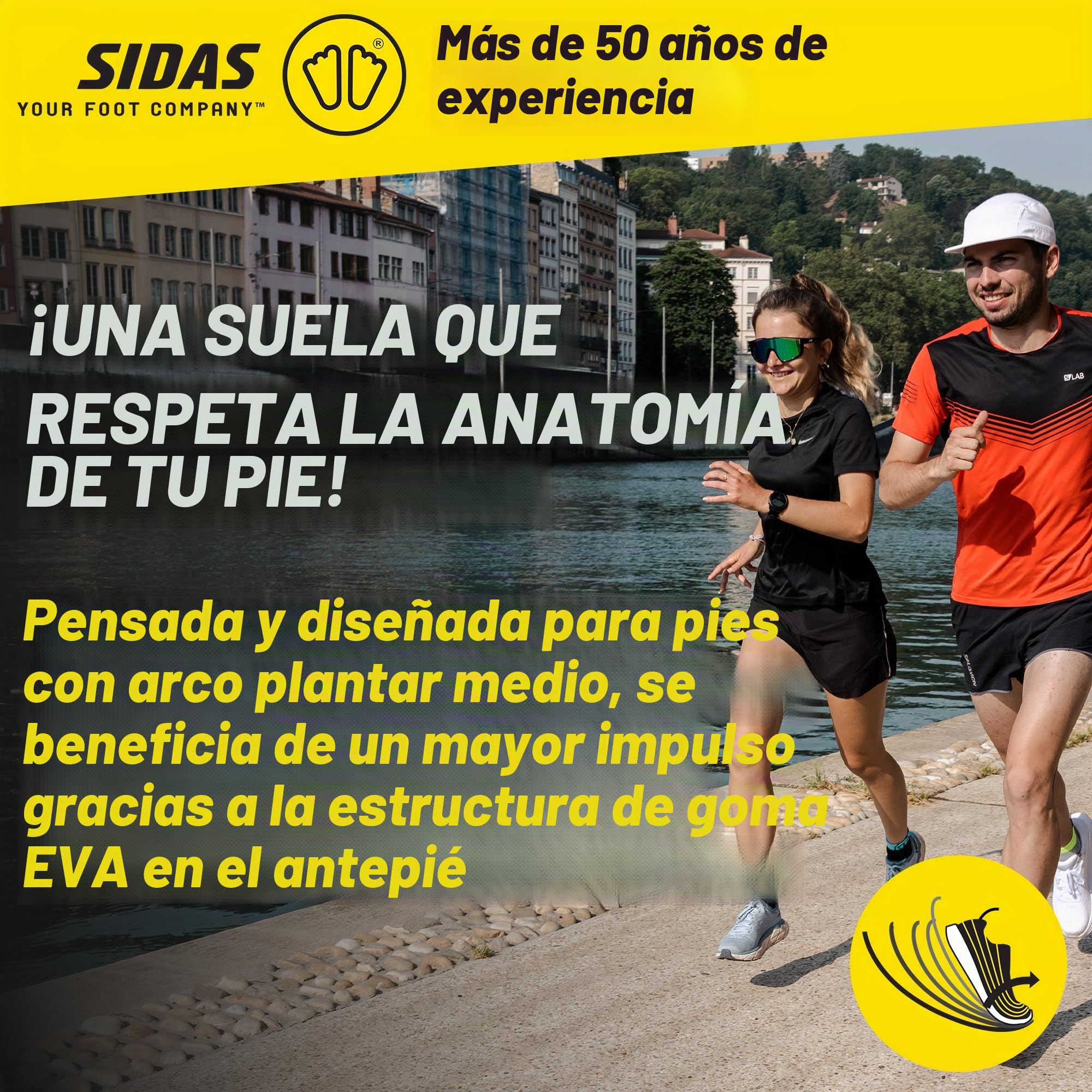 Sidas - Feet Activ Mid, color black, talla XL