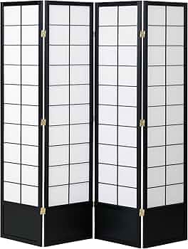 Amazon｜完成品 天然木の和風衝立 4連タイプ 高さ180cm 間仕切り