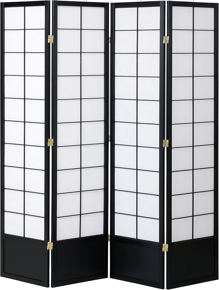 Amazon｜完成品 天然木の和風衝立 4連タイプ 高さ180cm 間仕切り