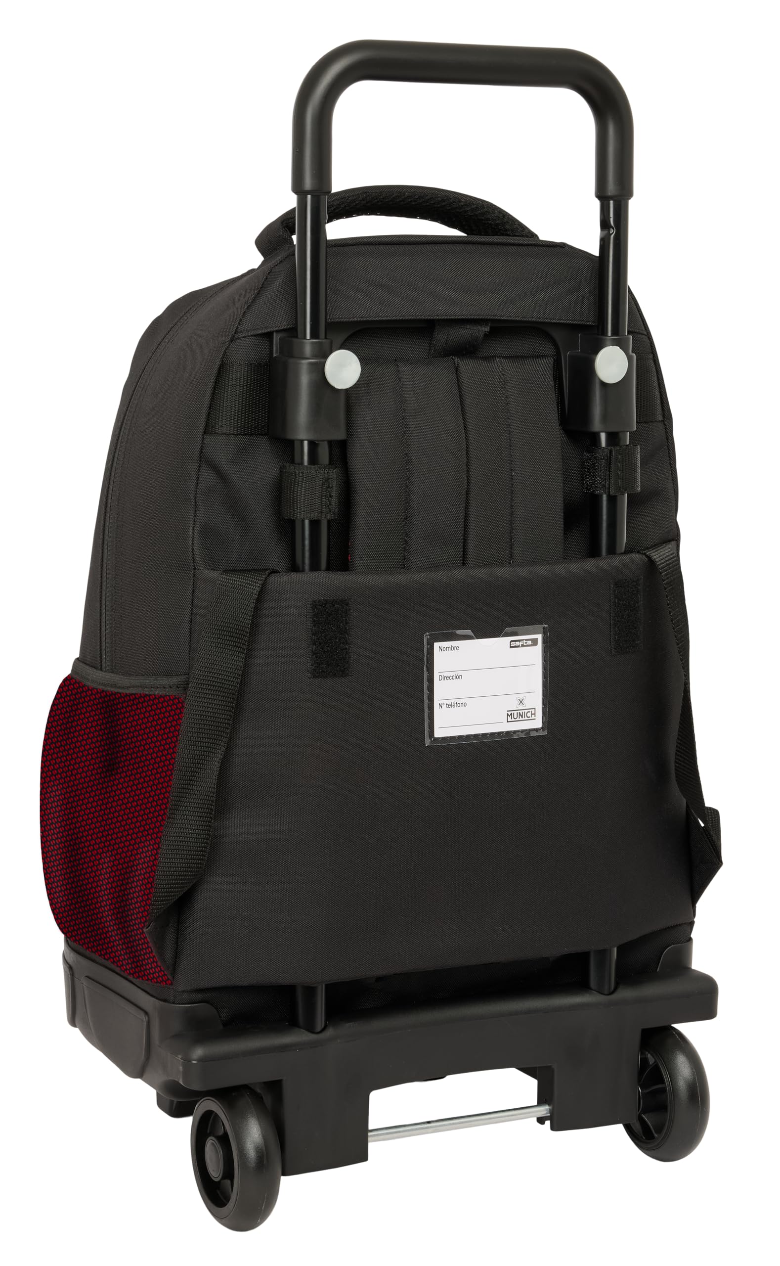 SAFTA Munich Vulcan - Mochila Grande con Ruedas, Compacta, Extraíble, Ideal para Niños de Diferentes Edades, Cómoda y Versátil, Calidad y Resistencia, 33x22x45 cm