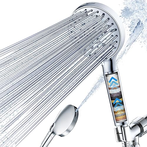 Shower Head, LumeTon High Pressure Filtered Shower Head with Handheld for Hard W