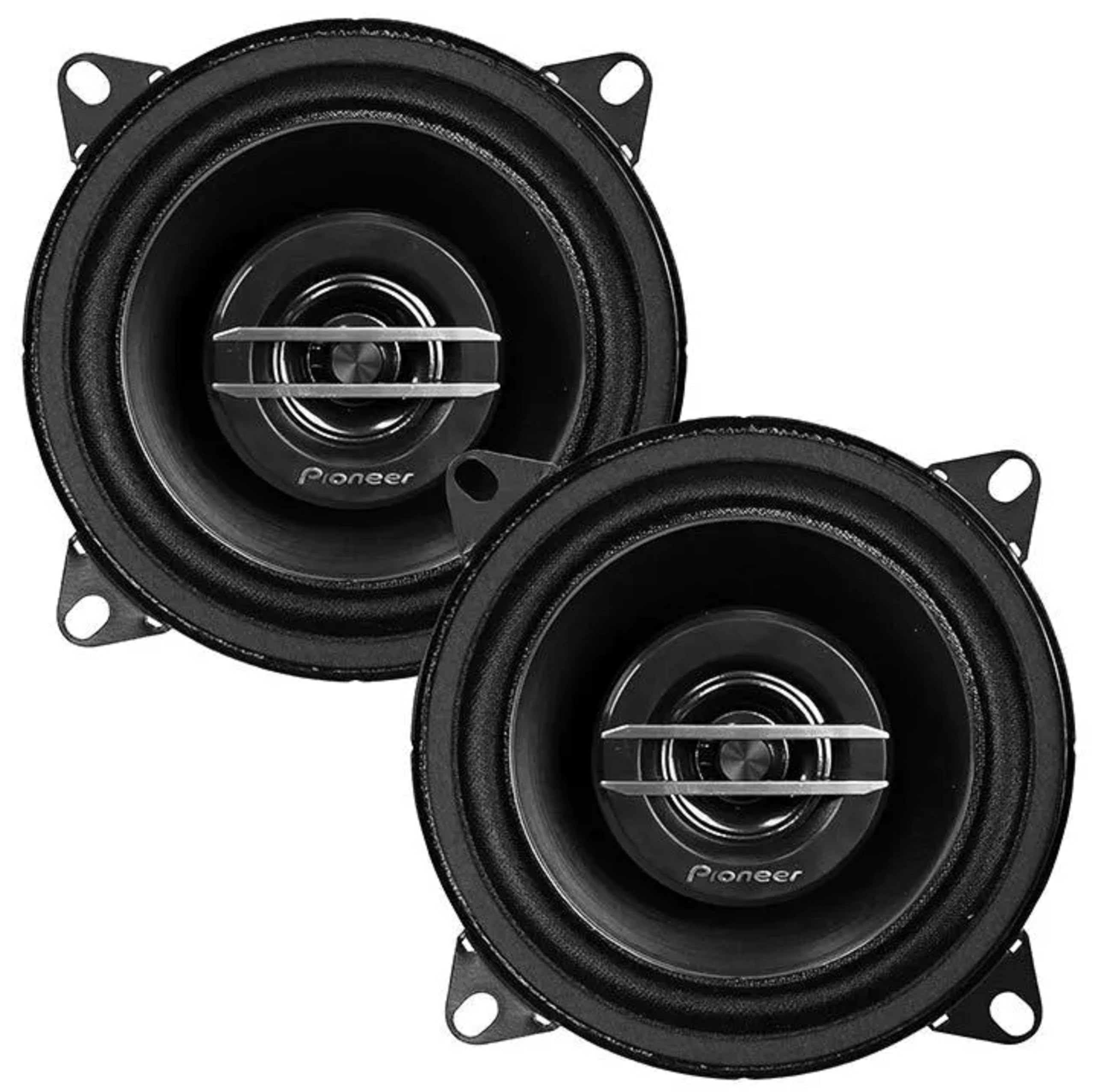 Pioneer TS-G1020S 420 Watts Max Power 4" 2-Way G-Series Coaxial Full Range Car Audio Stereo Speakers with ALPHASONIK Earbuds