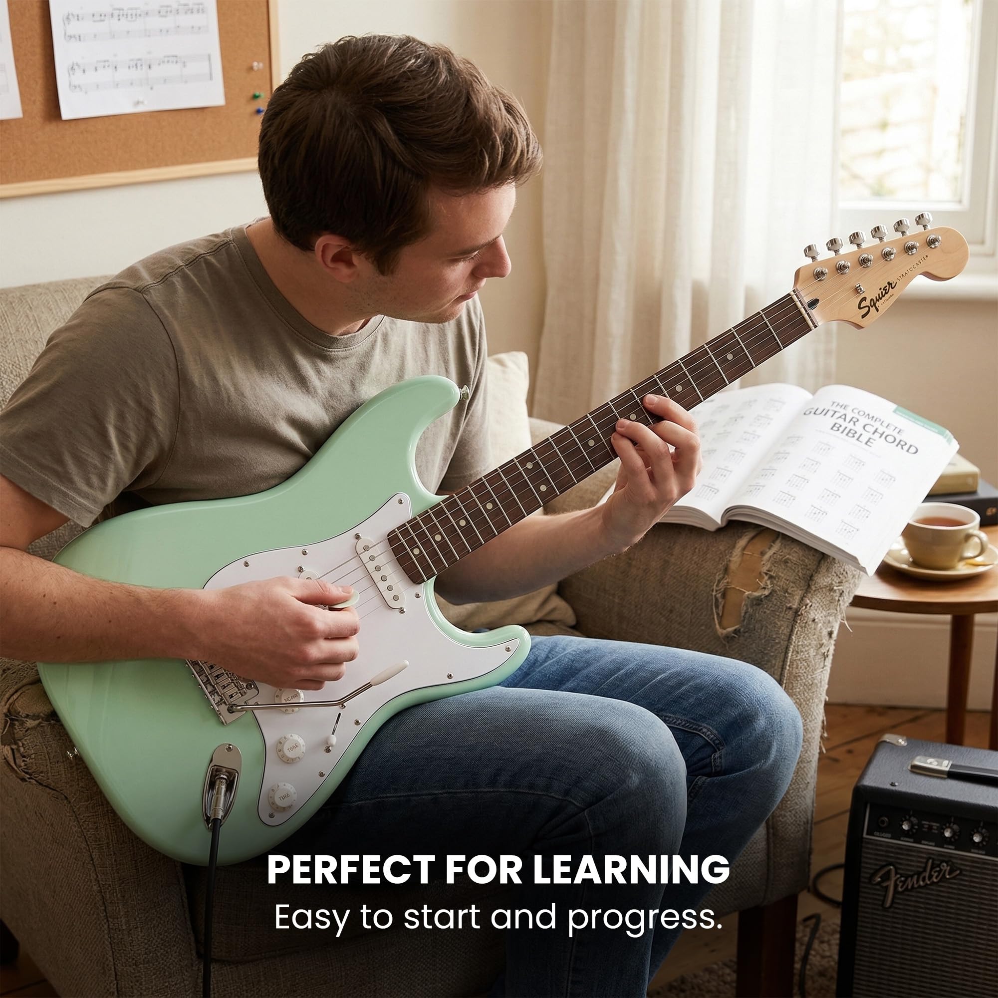 Amazon.co.jp: Fender Squier Sonic Stratocaster - サーフグリーン