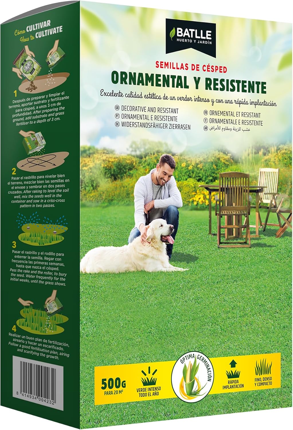 Semillas Batlle Artificial Grass Decorative Heavy Duty 500g