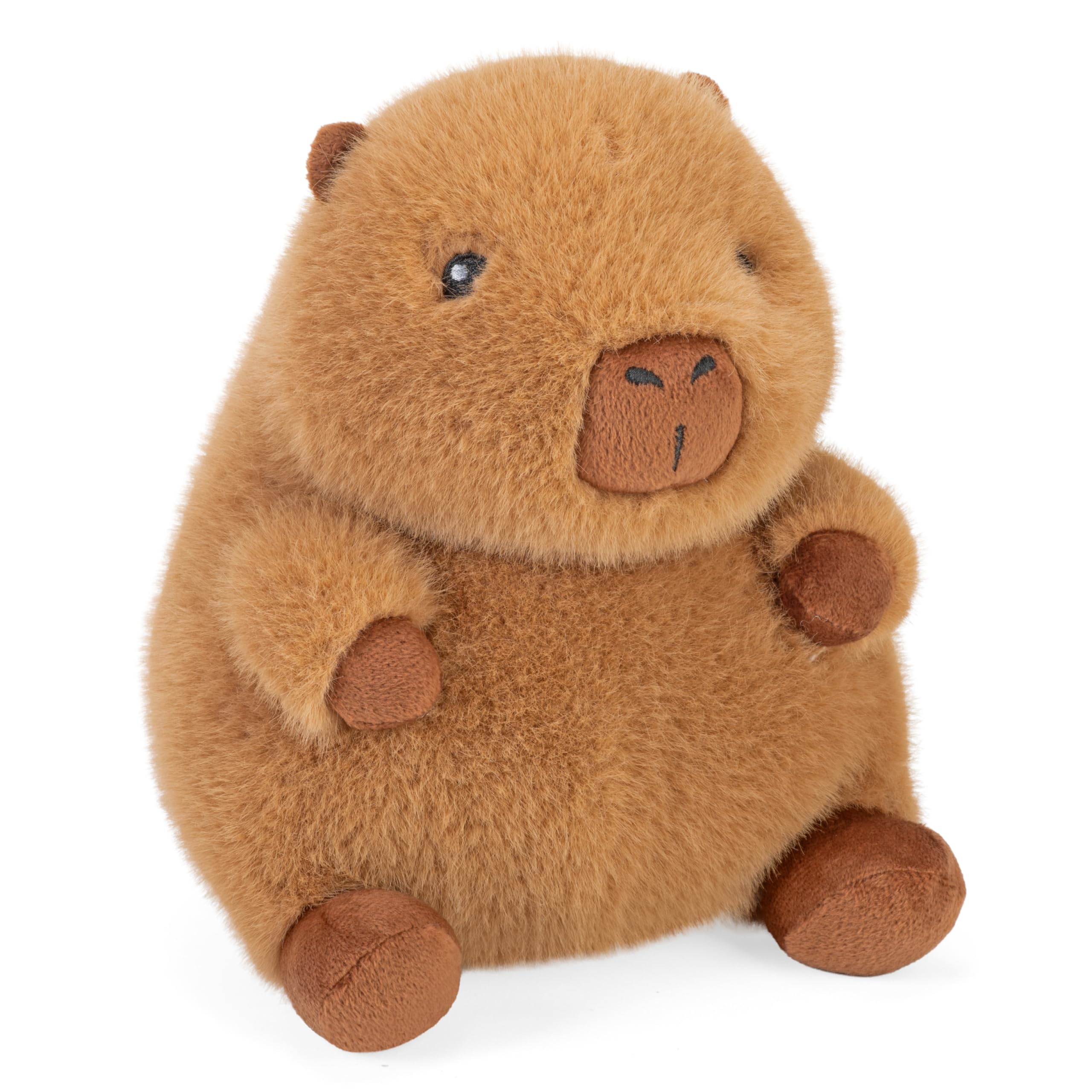 Wild Republic Tummykins Capybara, Stuffed Animal, 8 Inches, Plush Toy, Fill is Spun Recycled Water Bottles