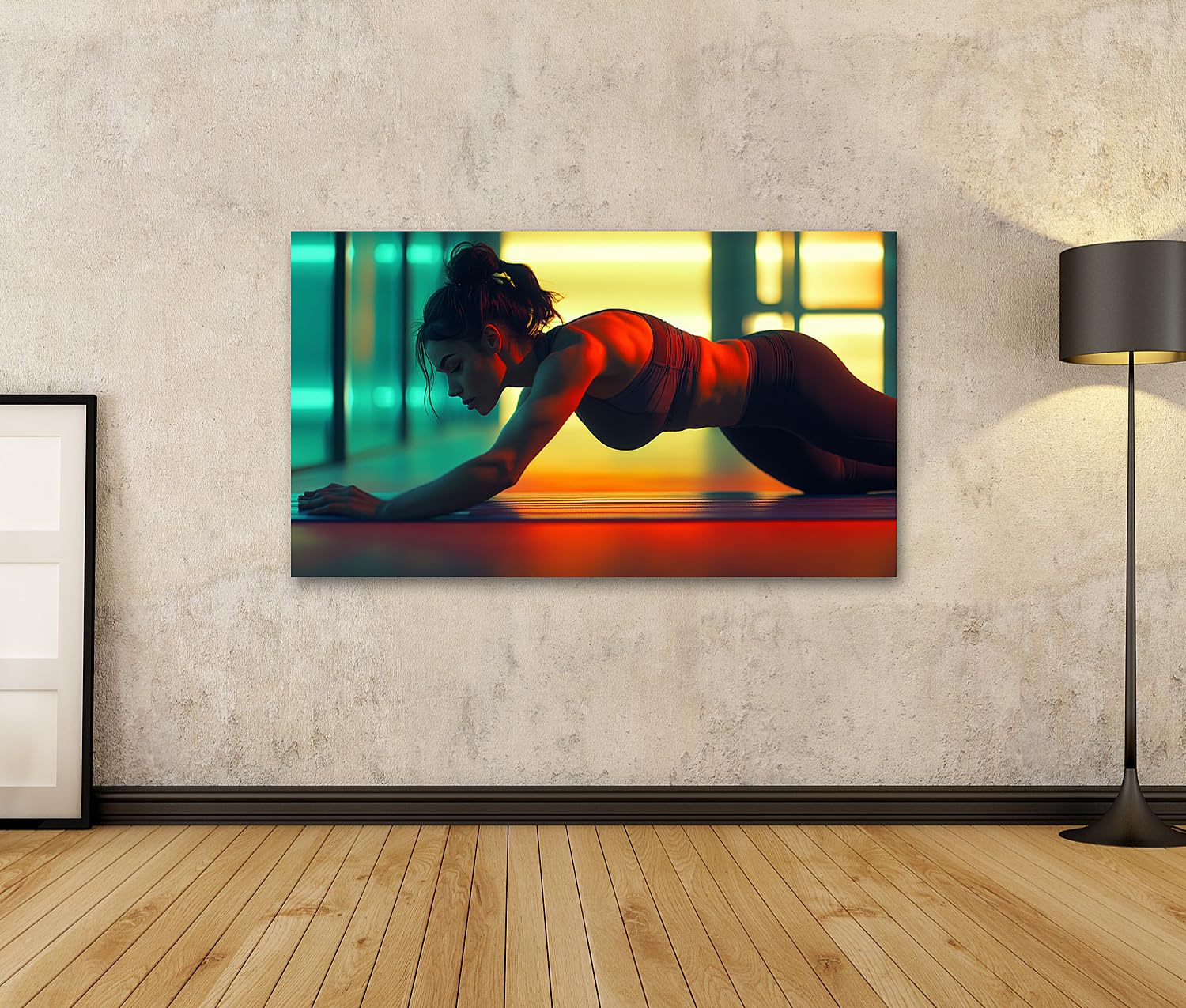 islandburner Prime Quadro su tela di allenamento fitness a luce neon per palestra appassionati di fitness palestra Immagini da parete poster