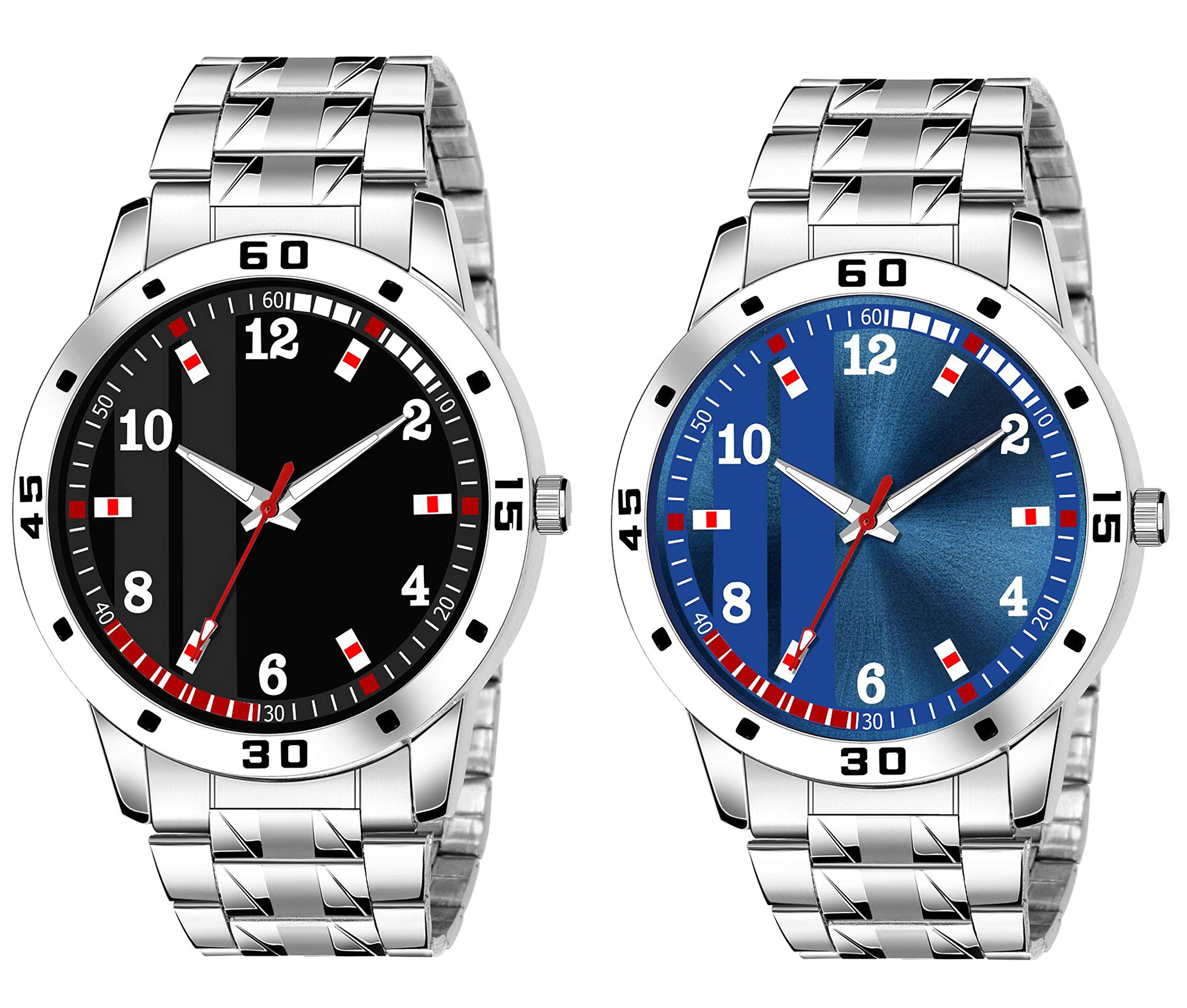 just like Pack of 2 Stainless Steel Multi Color Dial Wrist Watches for Men (B0BTHZS3P2) Amazon Price History, Amazon Price Tracker