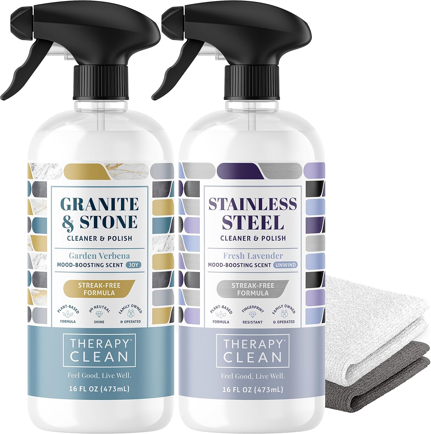 Therapy Granite & Stainless Steel Cleaner Bundle