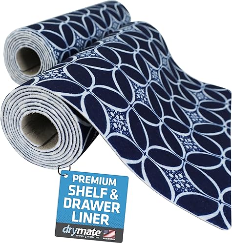 Drymate Forro de lujo para estantes y cajones, tela acolchada gruesa, no adhesiva, absorbente, impermeable, antideslizante, forros para armarios de