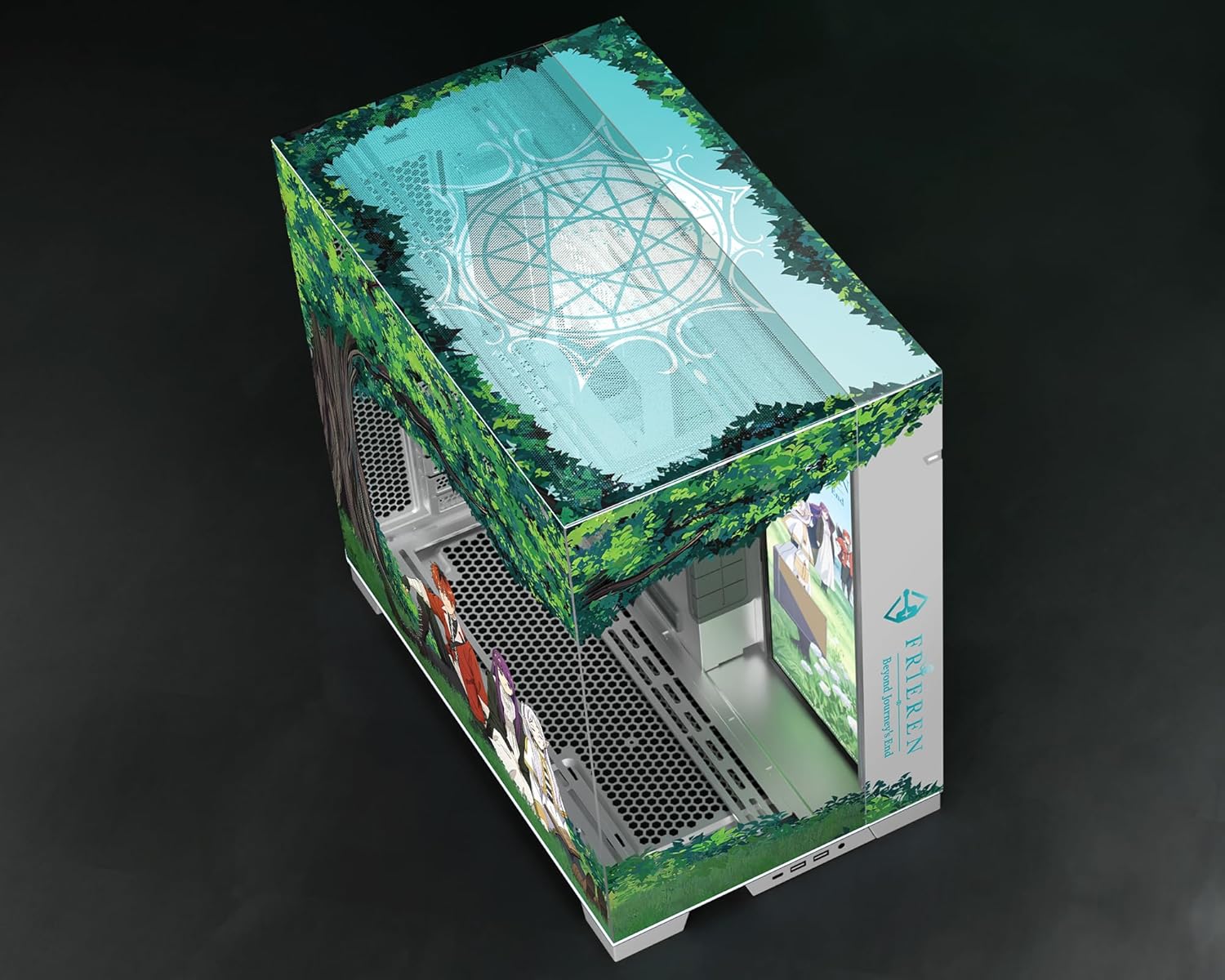 Frieren: Beyond Journey’s End Computer Case Bundle – Lian Li O11 Dynamic EVO RGB E‑ATX/ATX/mATX PC Tower – with Embossed & UV Printed Artwork