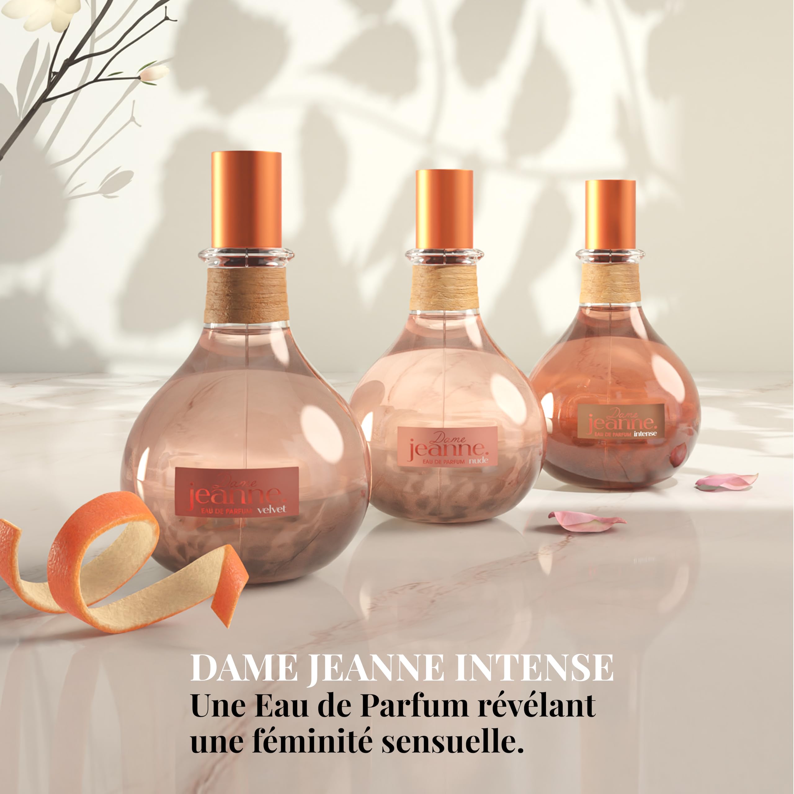JEANNE EN PROVENCE - Damskie perfumy Dame Jeanne Intense - Woda perfumowana - Butelka z rozpylaczem 75 ml - Wyprodukowano we Francji w Grasse
