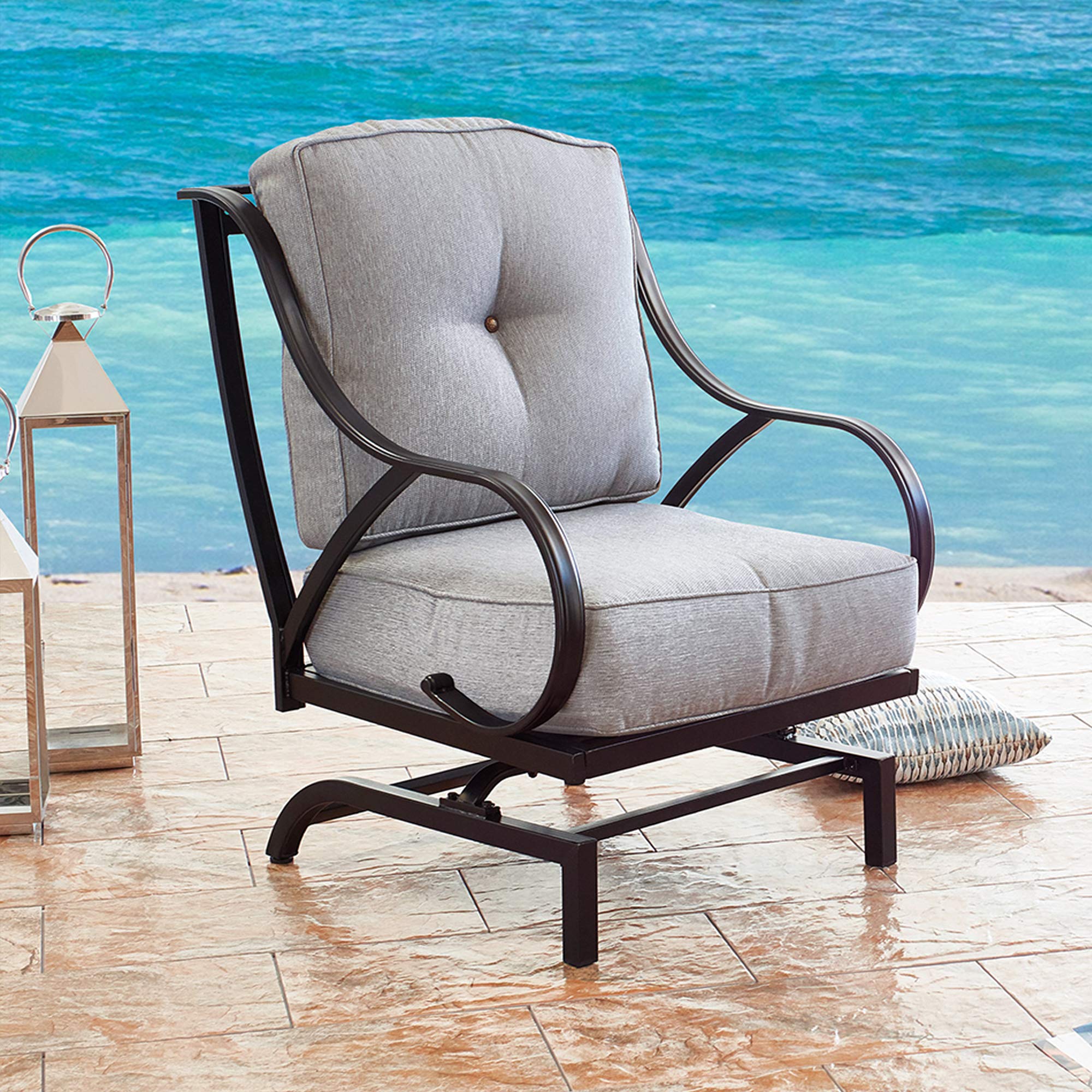 metal motion patio chairs