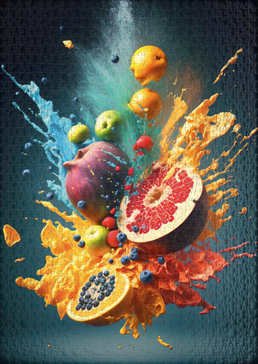 Ulmer Puzzleschmiede, Puzzle ‘Fast Fruit’ with 1000 pieces, original puzzle motif on the theme of healthy eating - Image 2