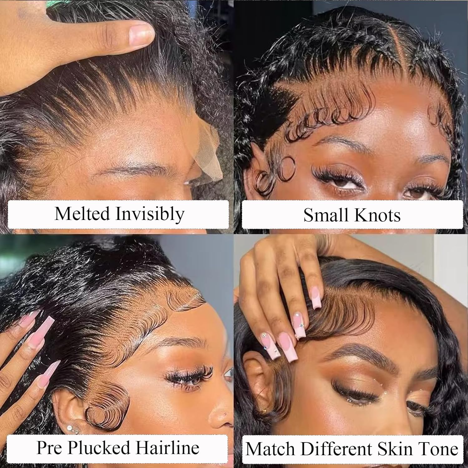 SWEETGIRL Body Wave 5x5 Real HD Lace Closure 18 Inches, Ultra-Thin HD Swiss Lace Melt Seamlessly into Different Skin Tone, Small Knots Pre Plucked Hairline, Real Raw Cambodian Human Hair