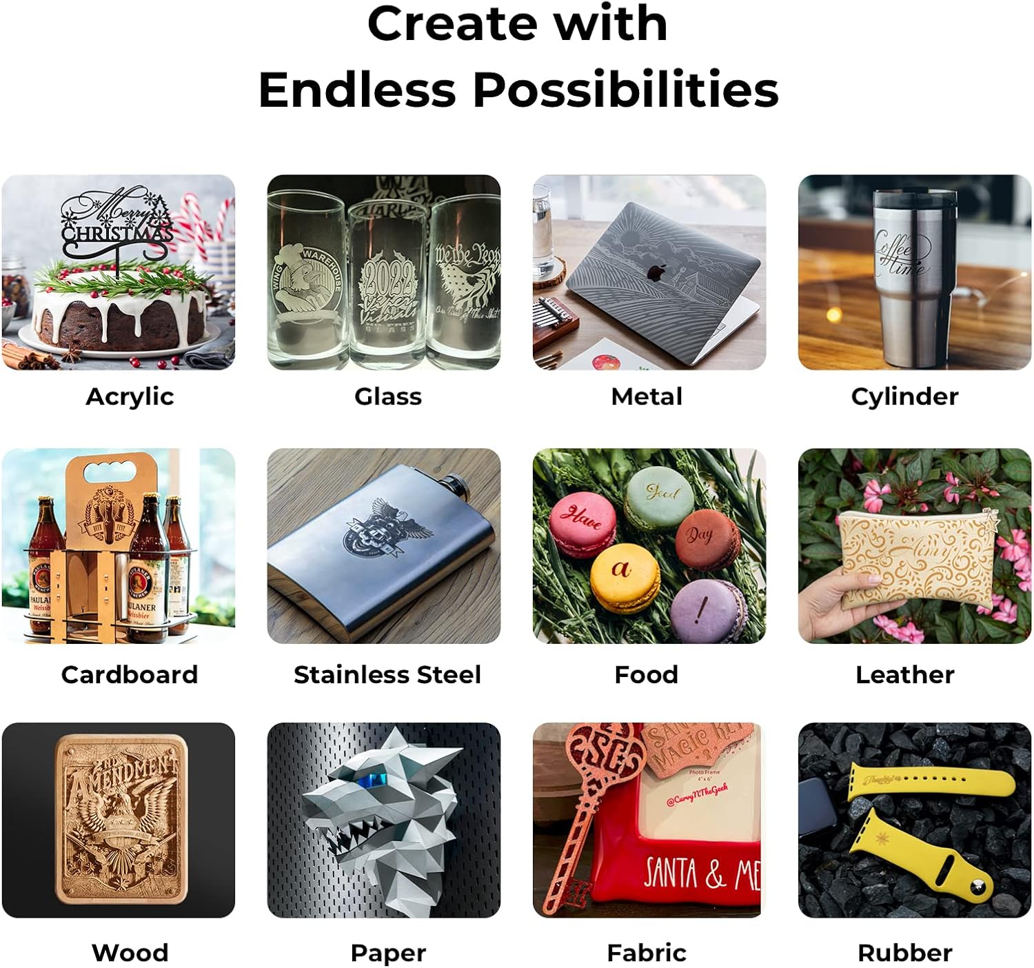 xTool D1 Pro Upgraded Laser Engraver, 5W Output Power Laser Cutter, 36W Higher Accuracy Laser Engraving Machine, Laser Engraver for Wood and Metal, Paper, Acrylic,Glass, Leather etc