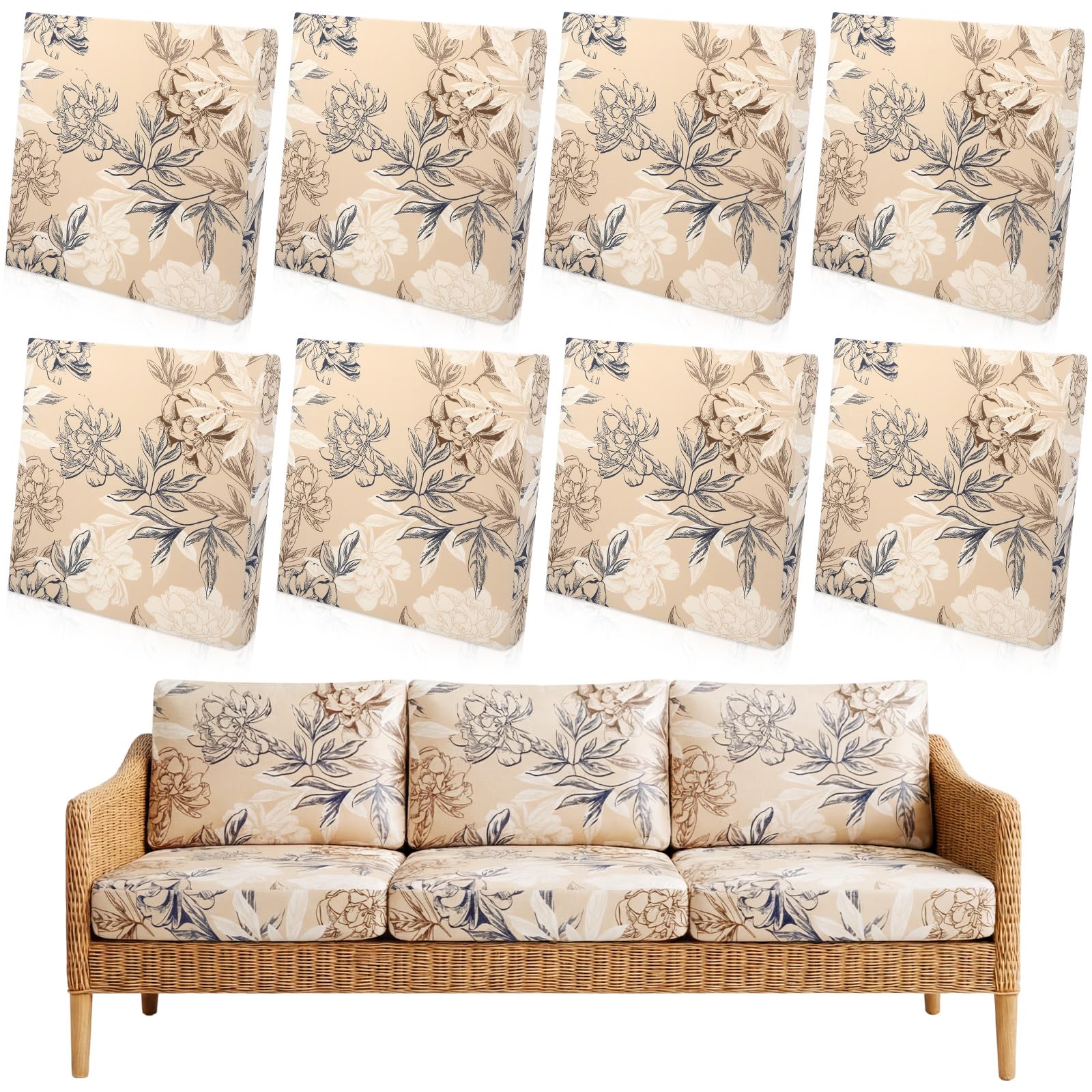 Outdoor Sofa Covers - Floral Stretch Slipcovers -10 Outdoor Sofa Covers - Floral Stretch Slipcovers -10