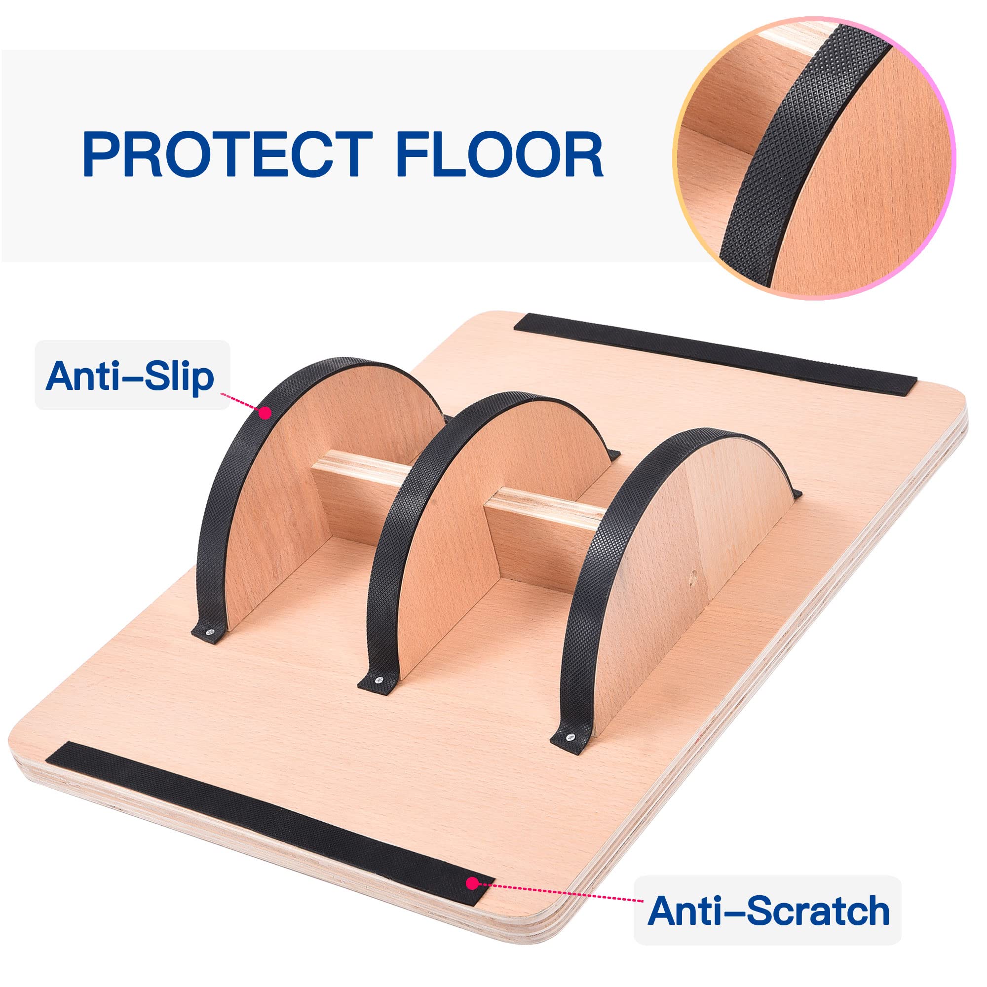 PACEARTH Professional Wooden Balance Board for Balance Training, Rocker