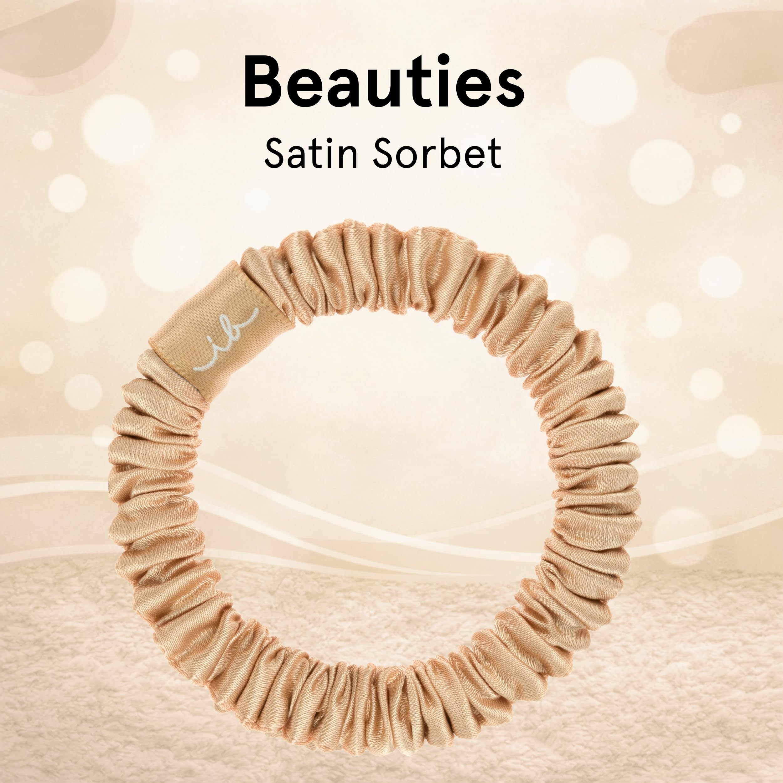 invisibobble Gumka do włosów Beauties Satin Sorbet (4 sztuki) – satynowe gumki do włosów dla kobiet – delikatne gumki z jedwabną powierzchnią – do warkocza, kokad i eleganckich fryzur