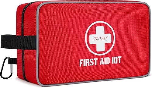 Kit de primeros auxilios de 330 piezas, kit médico compacto impermeable premium para cualquier emergencia, ideal para el hogar, automóvil, viajes,