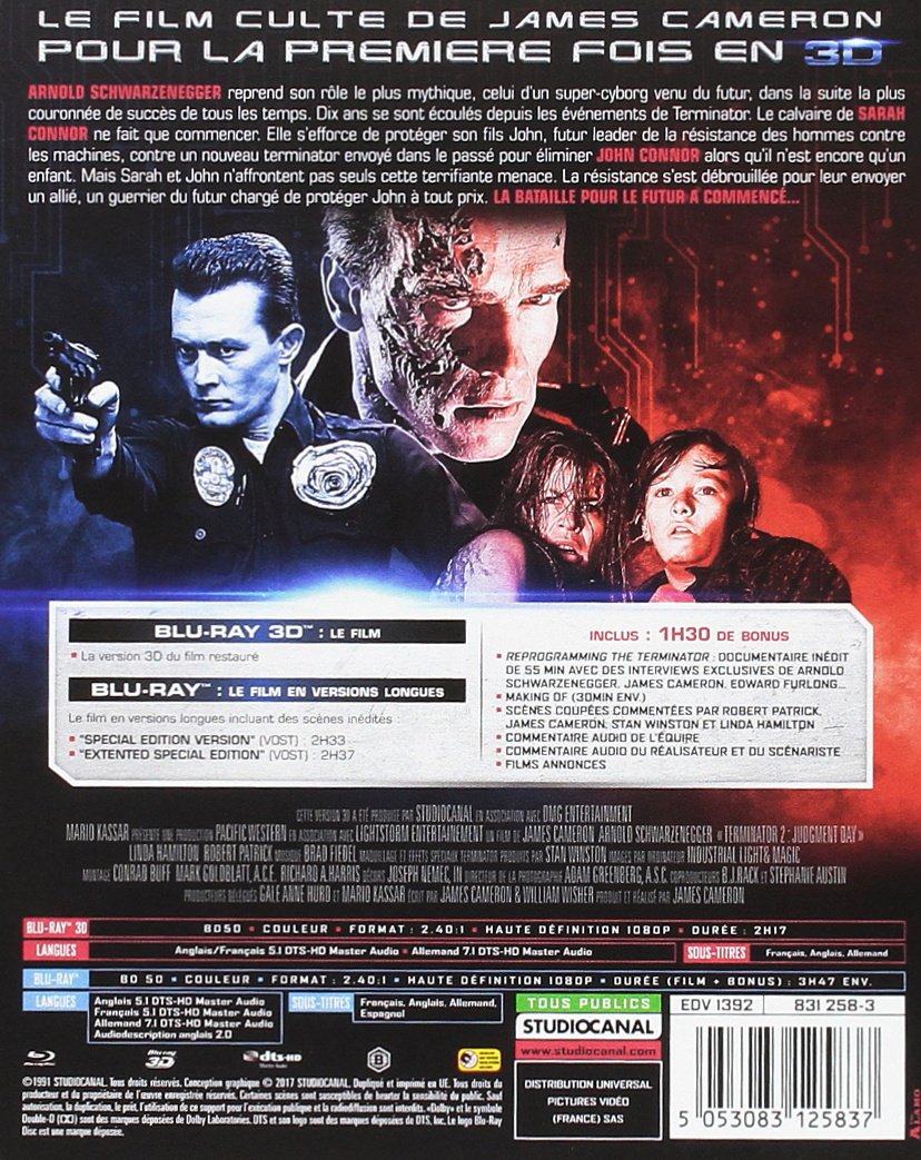 Terminator 2 - Edition Limitée Blu-Ray 3D/2D- Steelbook