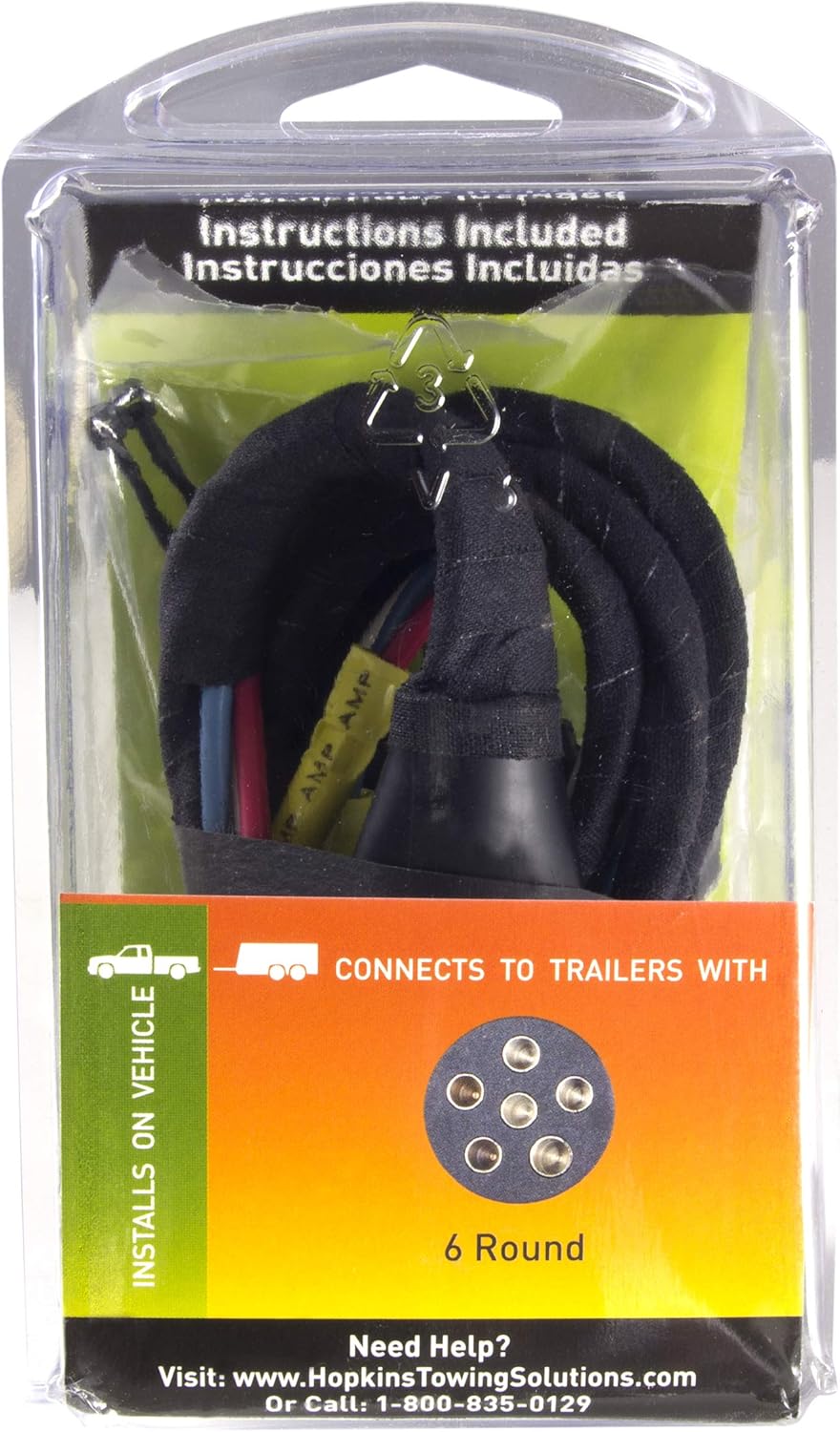 Hopkins Towing Solutions 47155 4 Wire Flat Adapter