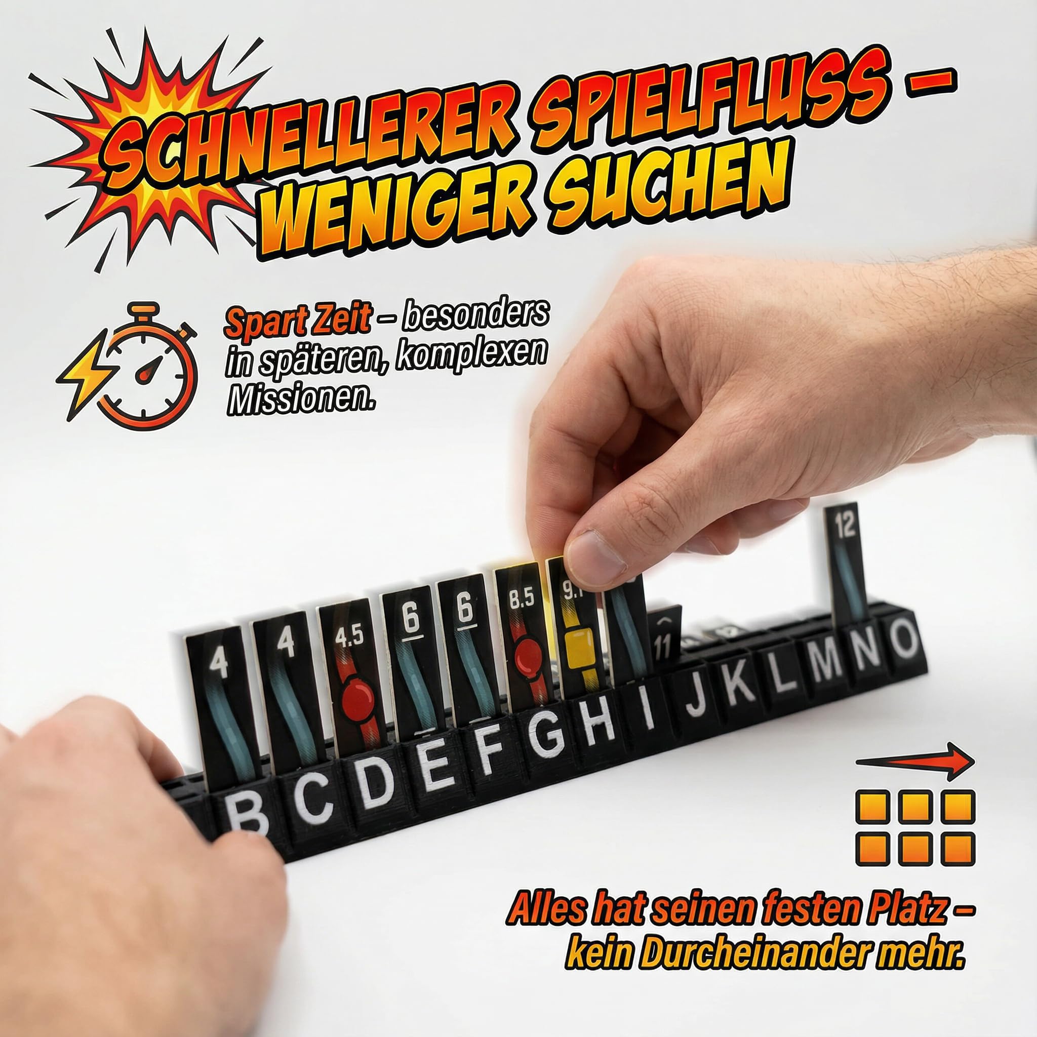Kabelhalter passend für Bomb Busters – 5 Stück Organizer für Kabelplättchen – Kompatibel mit Spiel des Jahres 2025 - Praktisches Erweiterungs-Upgrade