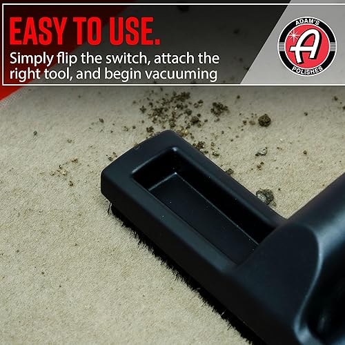 Miniatura 8 de Adam's Polishes Aspiradora montada en la pared - Aspiradora de alta calidad para detalles de automóviles para garaje o tienda | Potente succión y