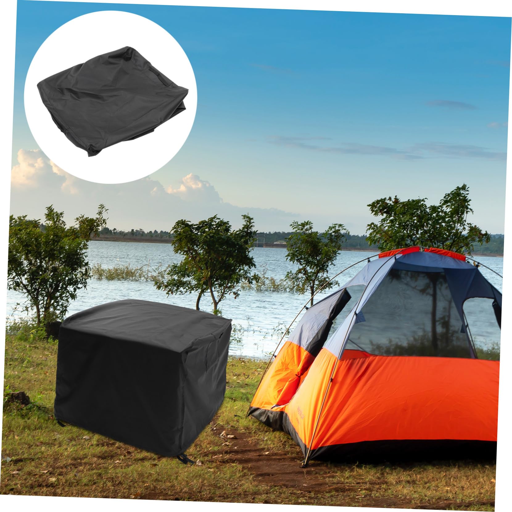 SUPVOX Funda para Estufa de Barbacoa Resistente al Polvo para Chimeneas de Exterior o Fogatas de Jardín Protege Su Estufa de Barbacoa Todo Tipo de Clima