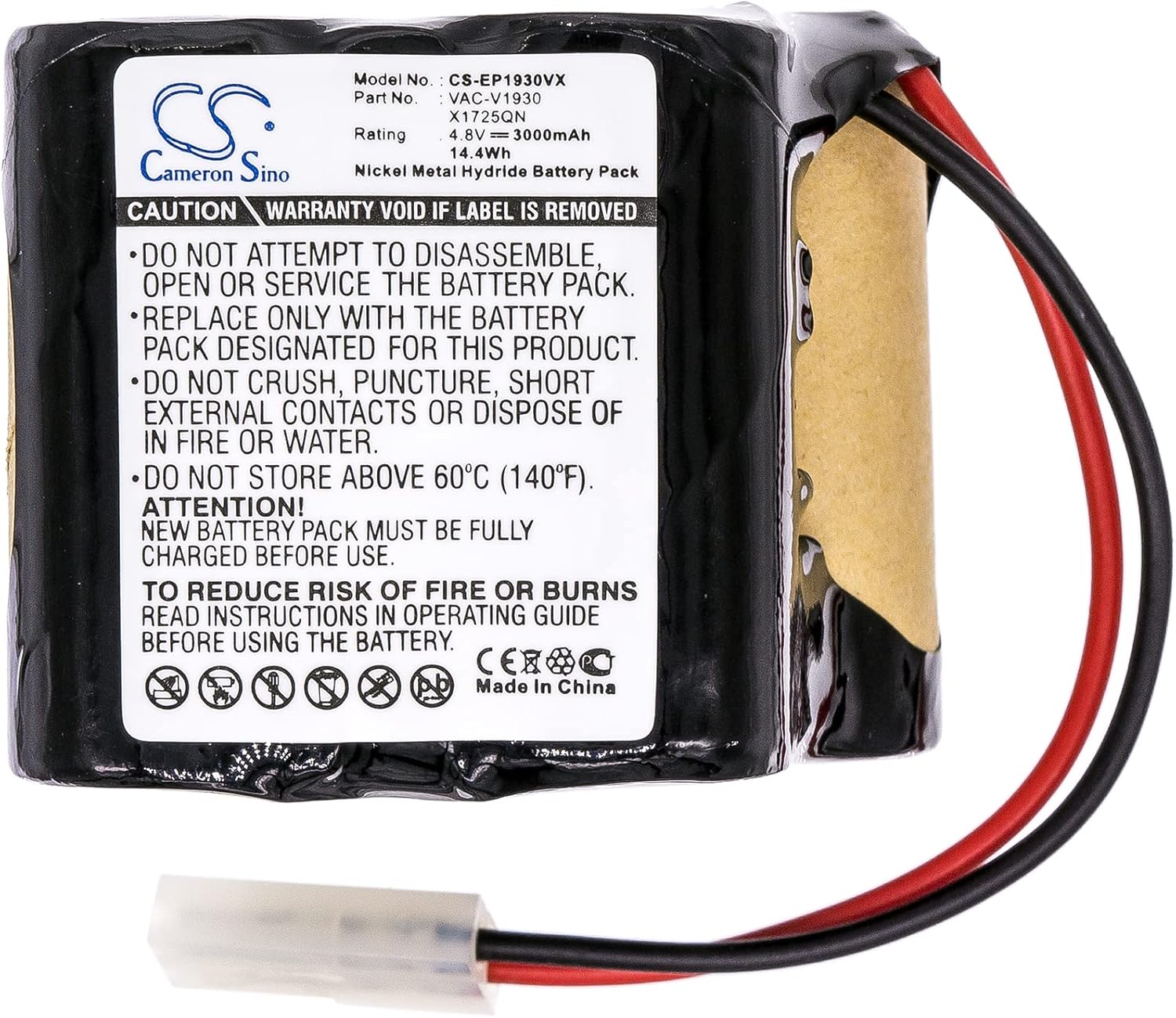3000mAh Battery for Sweeper VX1, V1700Z, V1930, X1725QN