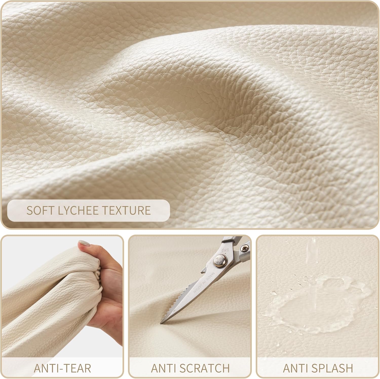 KALIDI Large Tote Bag Vegan Leather Casual Zipper Work Bag Weekender Hobo for Women 23L Oversize Shoulder Travel Purse - Image 4