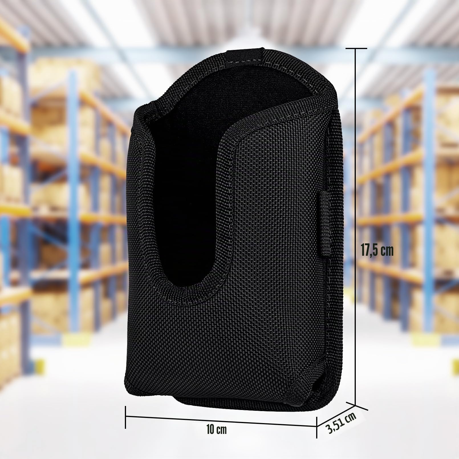Série de poignée d'étui de Scanner – Qualité épaisse, Grande, Robuste, Clip de Ceinture en métal Robuste, Durable, adapté à la Poche, Compatible avec Code-Barres Zebra, Noir
