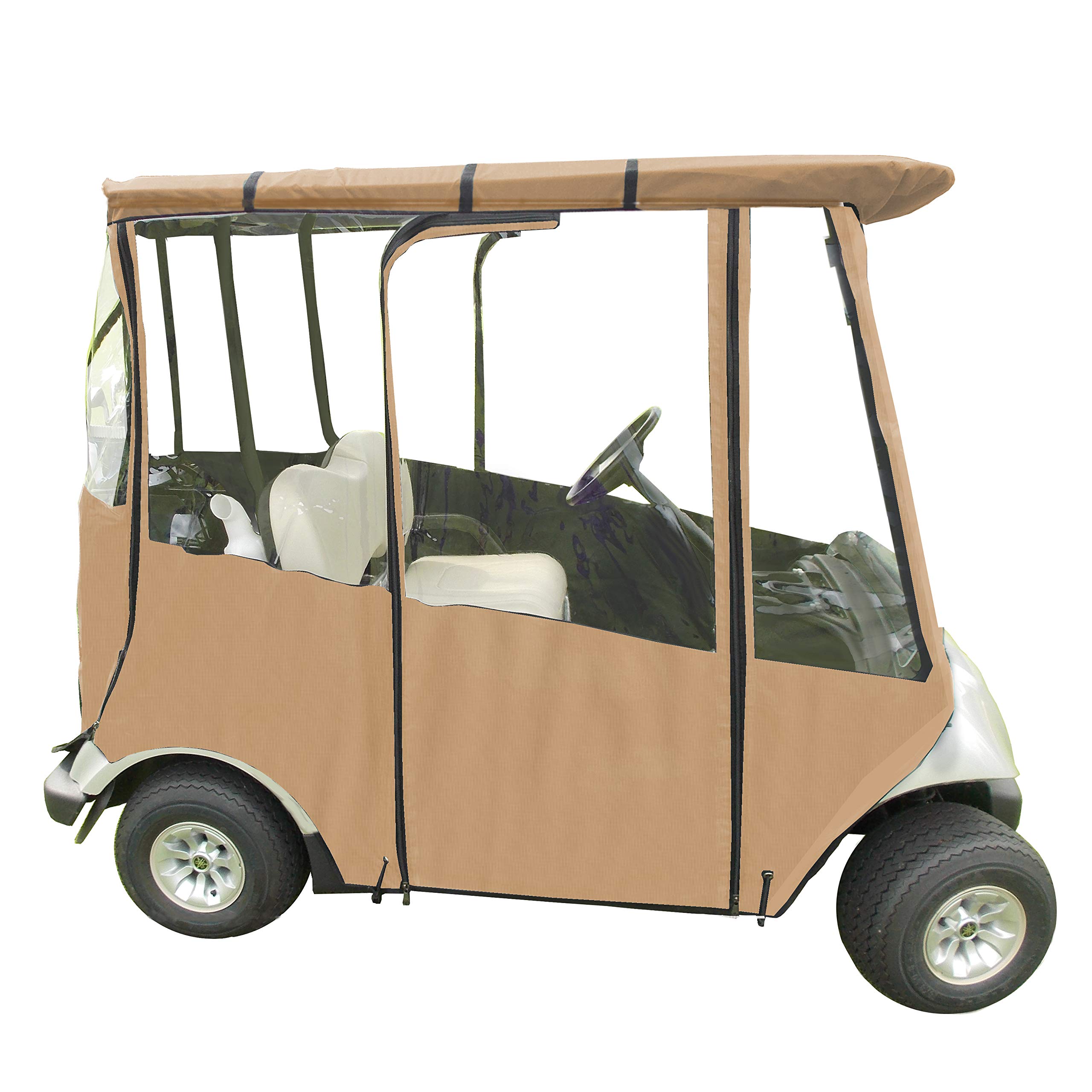 Premium Golf Cart Cover - Portable & Drivable 4-Sided Yamaha Drive and Drive 2 Golf Cart Cover