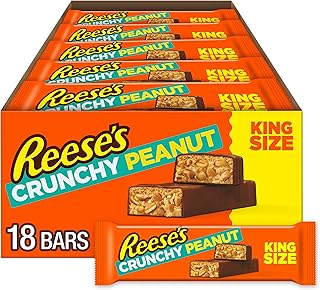 Crunchy Peanut Peanut Butter and Peanuts King Size, Candy Bars, 3.2 oz (18 Count)
