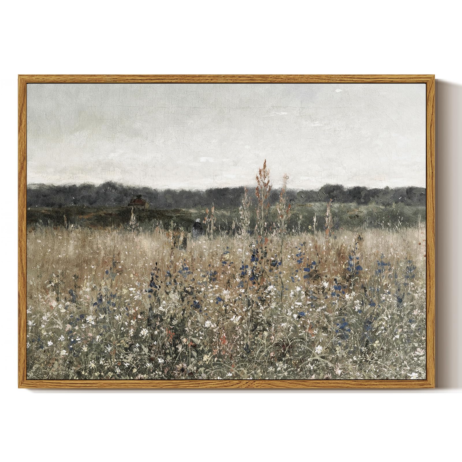 ARPEOTCY Framed Canvas Wall Art Prints, Living Room Hallway Shelf Decor, Cotton Floral Picture Paintings Wall Decor, Vintage Decor for Bedroom Bathroom Table, Aesthetic Room Decor, 20x25cm — view 26