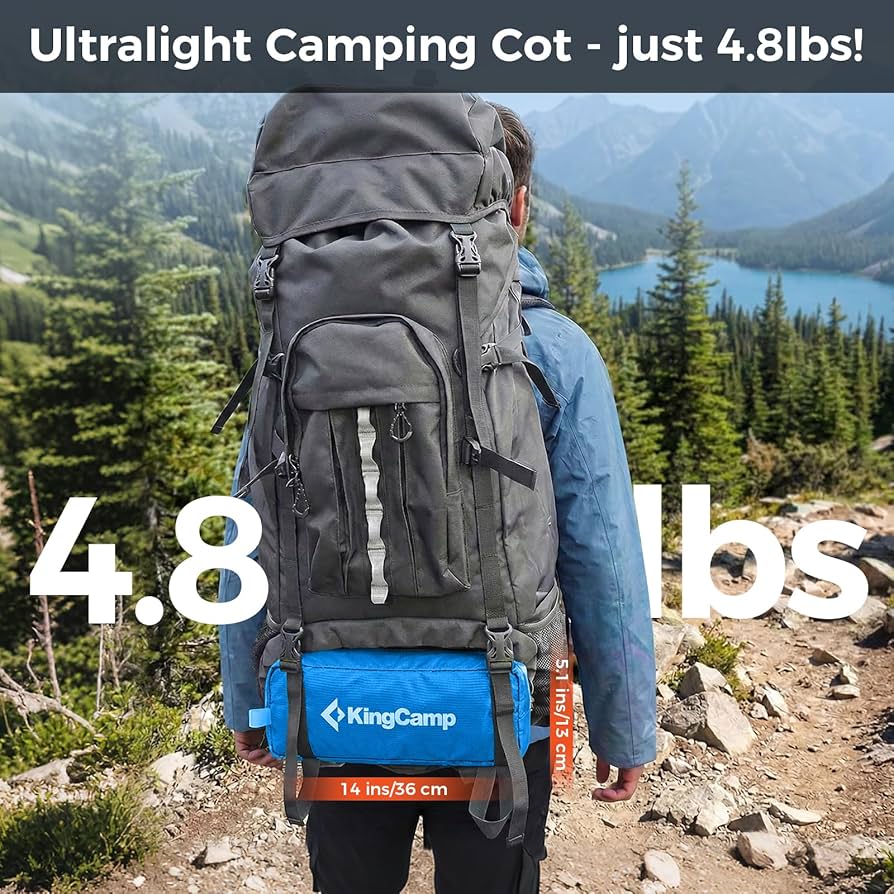 KingCamp Camping Cots for Adults Outdoors Backpacking,Folding