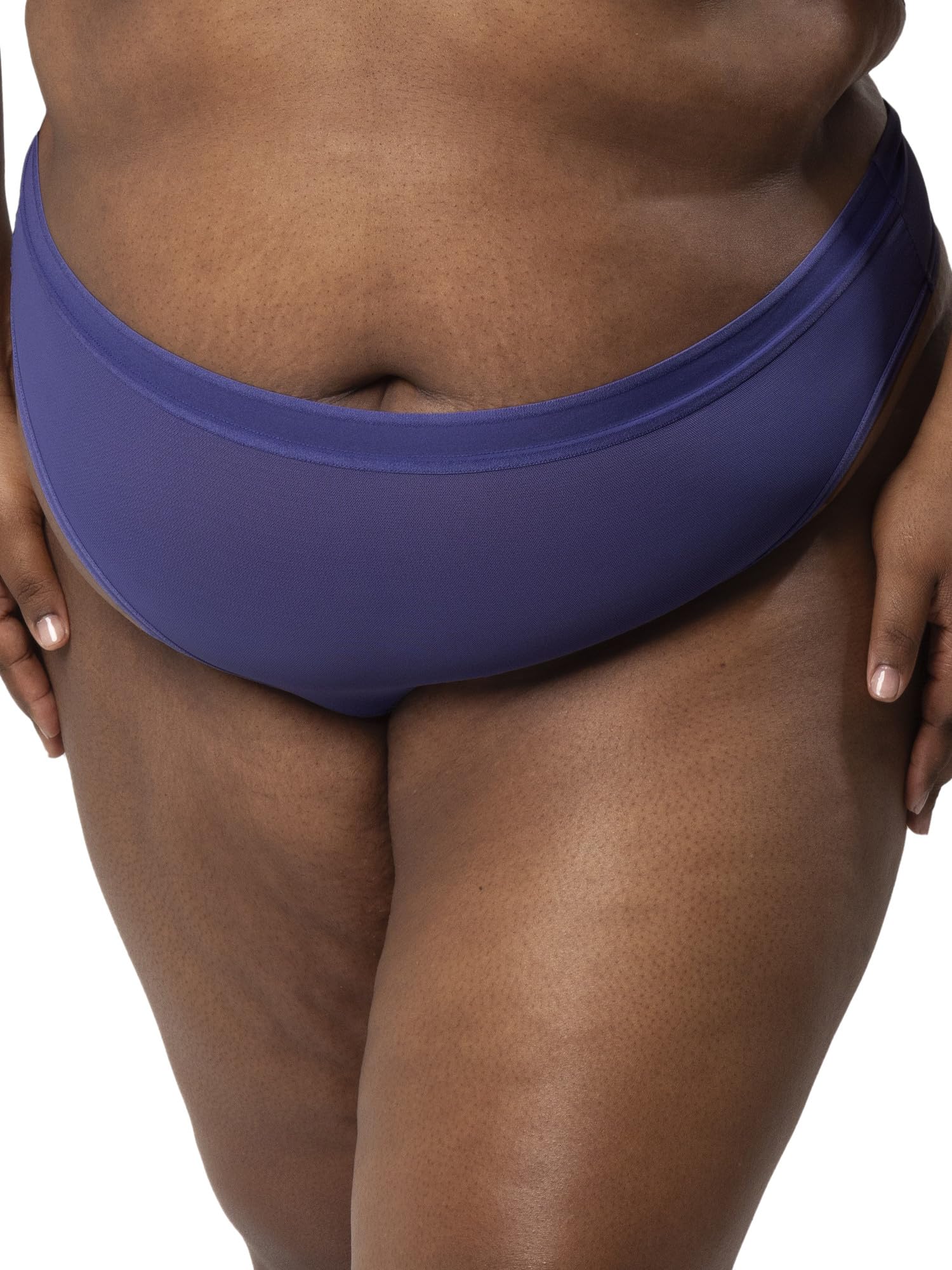 Women's Sheer Mesh High Cut Thong Panty