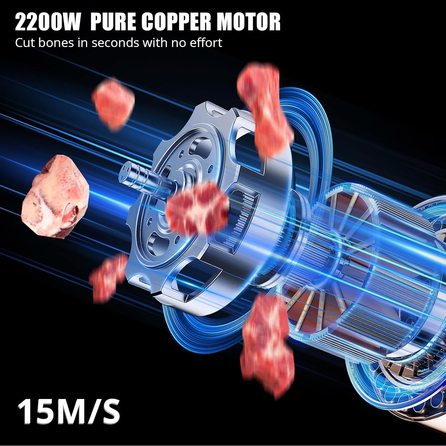 2200W Pure Copper Motor